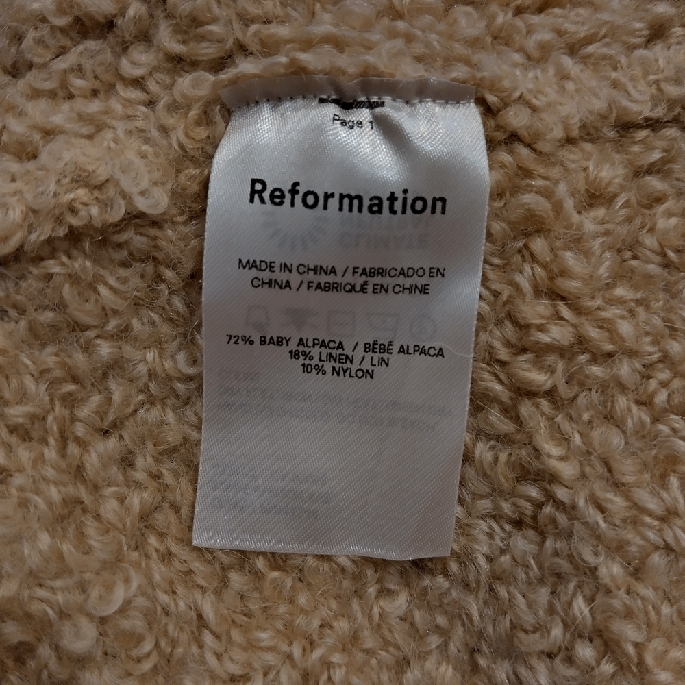Reformation Beige Textured Sweater - Picture 5 of 5